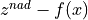 z^{nad} - f(x)